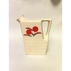 Vintage Universal Potteries Inc. Ceramic White Square Jug Pitcher